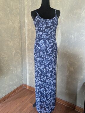 🦋 Planet Heart Blue Butterfly Print Maxi Slip Dress 🔥🔥🔥
